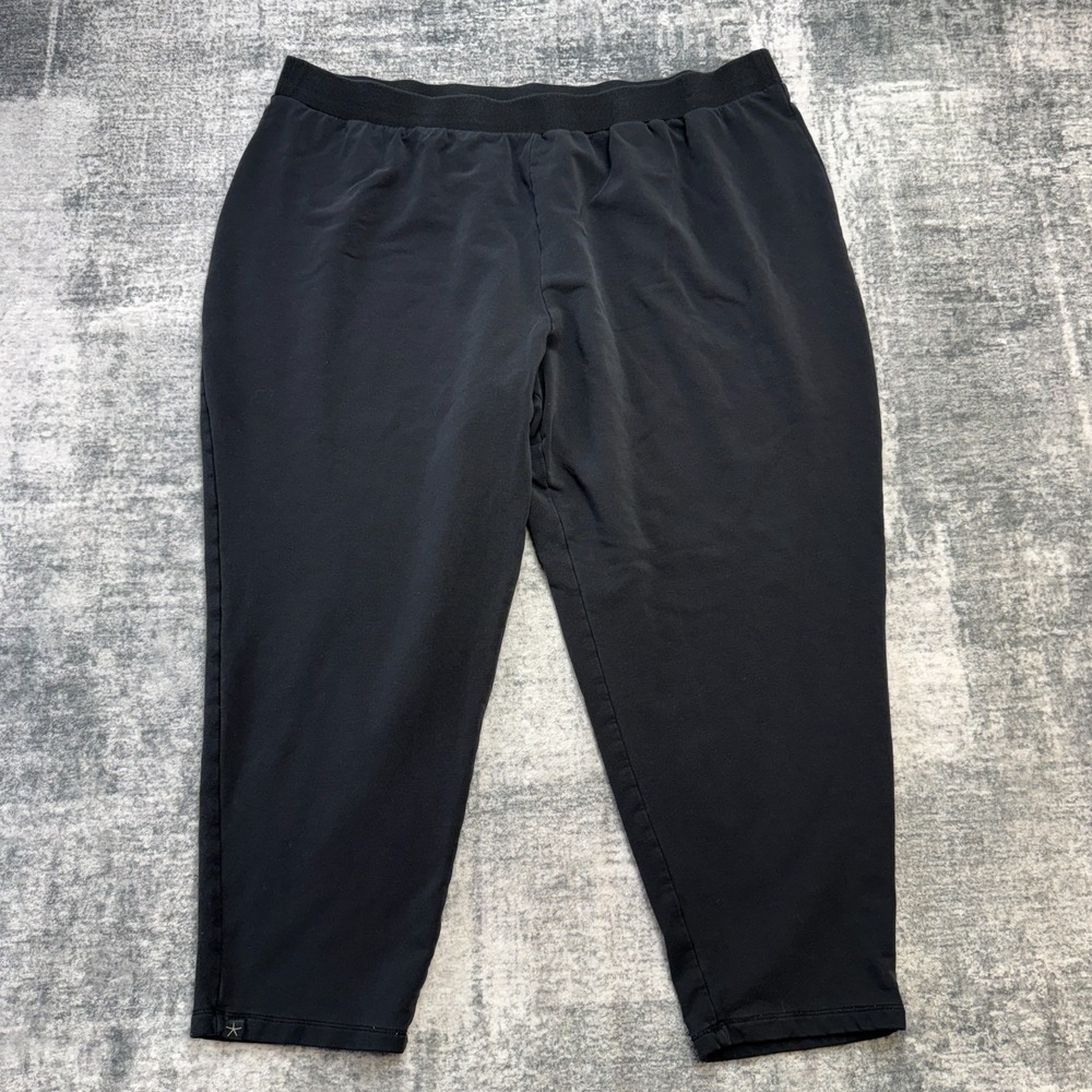 Barefoot Dreams Sweatpants Womens 2X Petite Black Luxe Fleece Pull On Lounge